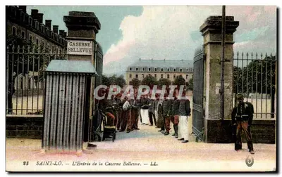 Saint-Lô — A Entrada da Caserne Bellevue — LL.