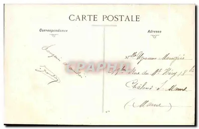 Clermont-Ferrand (P.-de-D) — El Teatro, Boulevard Desaix y Estatua de Vercingétorix — Colección de las Galerías de Jaude — Reverso
