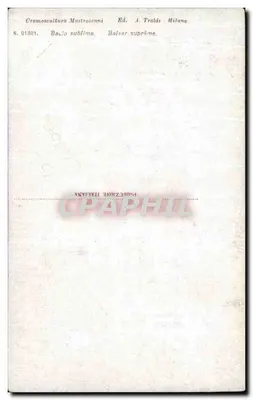 Amour dans une grotte — scène romantique — Cromoscultura Mastroianni, N. 01801 — Verso