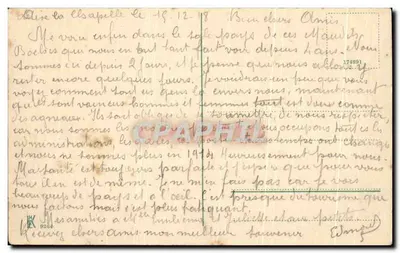Aachen, Kaiserplatz z Chrystus-Kirche i Adalbertskirche — wydawca nieznany, numer serii nie widoczny — Rewers