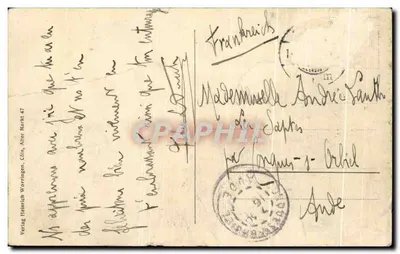 Köln - Katedra Najświętszej Maryi Panny, widok z zachodniej fasady — 160 m wysokości — wydawca: Verlag Heinrich Wörtingen, Cöln — Rewers