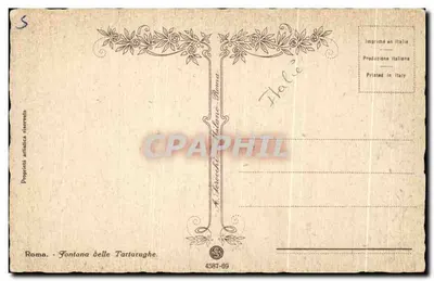 Rzym - Fontana delle Tartarughe — A. Brocchi, n° 4587-69 — Rewers