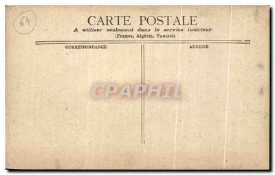 Hendaye e seus arredores — vista do curso d'água e das montanhas — editor não identificado — Verso