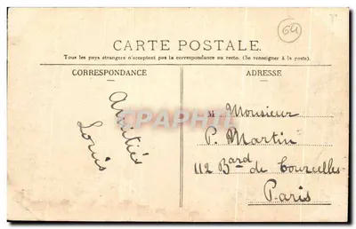 Os Pirineus - Bayonne - As Avenues Marítimas — A. Villane, editor, Turbe — Verso