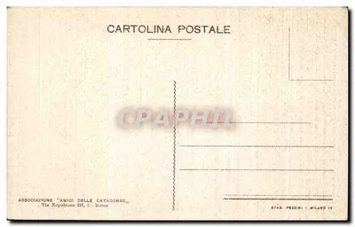 Catacumba de São Callisto — fresco na cripta de Santa Cecília — Associação 'Amici delle Catacombe' e Stab. Pezzini — Verso