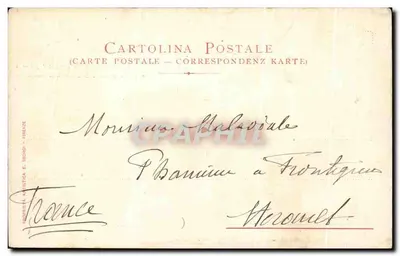 FIRENZE - Loggia dell'Orgagna — widok wewnętrzny rzeźb — wydawca S. Biondi, numer serii nieczytelny — Rewers