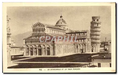 Pisa — A catedral e a torre inclinada — Braun & Cie, Paris