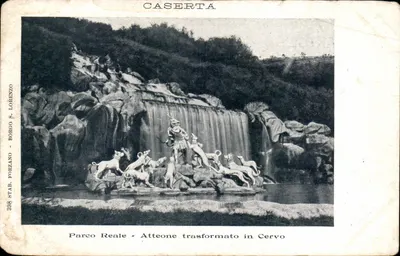 Caserta - Parco Reale - Atteone transformado em Cervo — Stab. Forzano - Borgo S. Lorenzo
