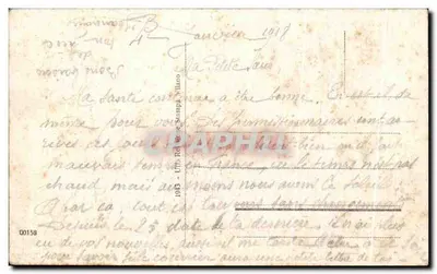 Oneglia - Borgo Peri — widok borgo z budynkiem z balkonami i kościołem — wydawca 'Stampa Villano' — Rewers