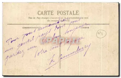 Guethary - Costa Basca - Vista geral - Le Pic de la Haye (Les 3 Couronnes) - BR - 3702 — Verso