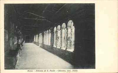 Rzym — Abazja św. Pawła — Chiostro (XIII w.)