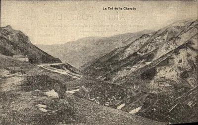 O Col da Chavade — vista panorâmica das montanhas — editor J. J. P. H. (J. J. P. H. Paris) n° 123
