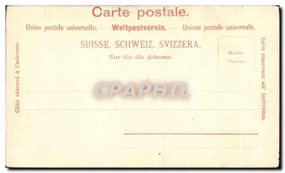 Bilhete postal antigo Vevey St Martin — Verso