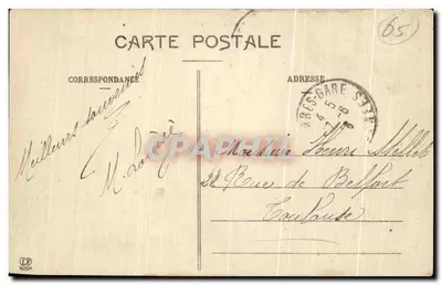 Tarbes - Ponte sobre o Adour — Les Hautes-Pyrénées — Phototype Labouché, Toulouse, n°451 — Verso