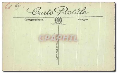 Cauterets — Ruta del Puente de España, Cascada del Paso del Oso, alt. 1.350 metros — Lévy Fils et Cie, París — Reverso
