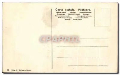 Rzym - Via Appia i Grobowiec Cecylii Metelli — wybudowany w czasach Juliusza Cezara. Wyd. E. Richter - Rzym. — Rewers