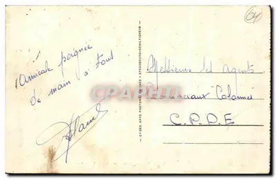 Biarritz - De punt van de lantaarn en de strand — C.P.D.E. Strasbourg-Schiltigheim — Achterkant