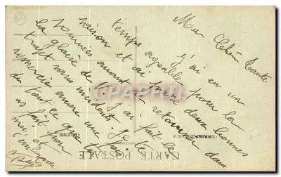 Biarritz Pittoresca — Il Rocher de la Viarige No 7 — Edizione Lavalan — Cliché Maudboure — Verso