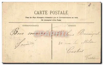 Cauterets - Ogólny widok z Pégucère - La Route de Pierrefitte - BR - 3108 — Rewers