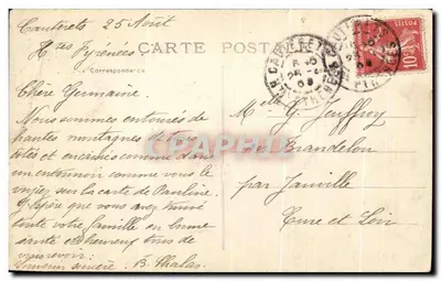Pyrreny — 13 - CAUTERETS, Trasa Mostu Hiszpańskiego — Wodospad Pas-de-l'Ours (Wys. 1.350 m) — Rewers