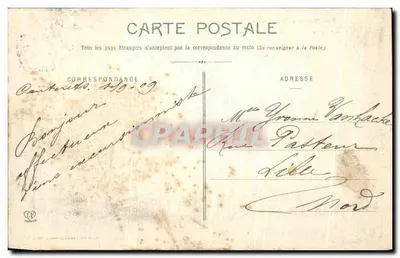 Cauterets — Widok ogólny — Les Hautes-Pyrénées, wydane przez Drukarnię Poczty — Rewers