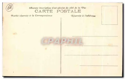 Biarritz (B-P.) — Porto dos Pescadores, Igreja de Santa Eugênia, Hotel da Inglaterra, Casino Bellevue e Casino da Praia — Fototipia Marcel Delboy, Bordeaux — Verso