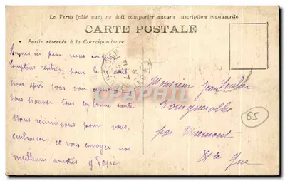 Capvern-les-Bains (H.P.) — Vue Générale — éditeur H.P. n°32 — Verso
