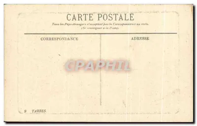 A Estátua de Massey e o Museu — Tarbes — L.L. — Verso