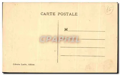 Cauterets — O Péguère visto da Serra da Rainha Hortense — Librairie Luche, editor — Verso