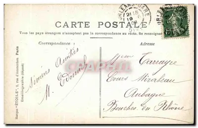 Orléans — incêndio das torres da catedral — Étoile, n°11 — Verso