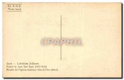 São João Evangelista — Retábulo do Cordeiro Místico — Ed. A. H. G. Photo Sacré — Verso