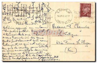 Estátua de São José de Bons-Enfants — Ed. d'Art Paris — n° 22 — Verso