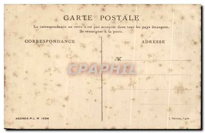 Dauphiné — Vale do Guil — Agenda P.L.M. 1924 — Verso