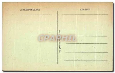Widok na zamek i most w Saint-Cloud w XVII wieku — N° 74 — wydawca L'Abolli, Paryż — Rewers