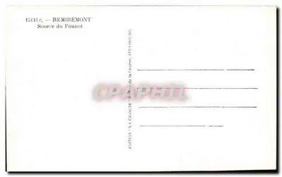 Fonte del Founot — Remiremont — Edizione 'La Géorgine' — Verso