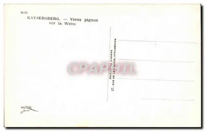 Kaysersberg — Stare frontony na Weiss — Wydawnictwo La Gigogne, Strasbourg — Rewers