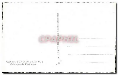 Calanque de Port-Miou — Cassis-sur-Mer — A. Tardy, Marsylia — Rewers