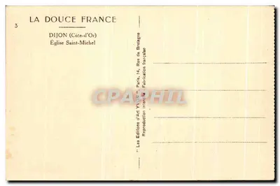 Dijon (Côte-d'Or) — Kerk van Sint-Michaël — Edities van Kunst YVON — Achterkant
