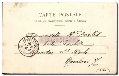 Versailles - Palácio do Grande Trianon — Mme Moreau, editora, Versailles — Verso