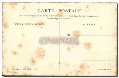 Lyon — Aqueduto Romano de Beaunant — Cl. Lumière, Agenda P.L.M. 1923 — Verso
