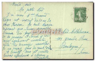 Le Pouliguen (Loire-Inf.) — Gola tra rocce — 4° miglio — editore Imp. Éd. Négré — Verso