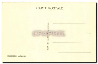 Kaysersberg — Il Castello — Collezione L'Alsace, editore Braun & Cie, Dornach — Verso