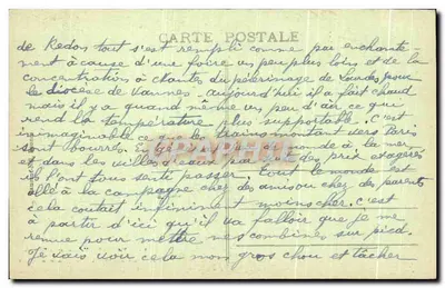 Vannes e sua Mulher — Casa que pertenceu a Gilles de Bretagne — editor anônimo, n° 807 — Verso