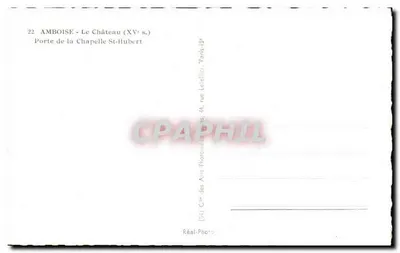 Amboise - Zamek (XVe w.) - Drzwi Katedry św. Huberta — Rewers