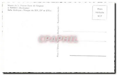Sala Gotycka — Matki Boże z XIV, XV i XVI wieku — Muzeum Domu Fortnego Reignac w Tursac (Dordogne) — Rewers
