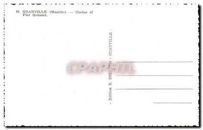 Granville (Manche) — Casino et Plat Gousset — Édition E. Besnard — Verso