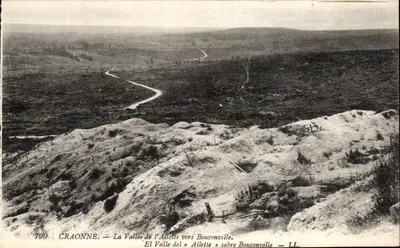 Craonne — A Valeira do Ailette em direção a Bouconville — LL, n°799