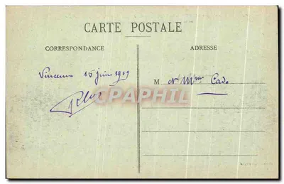 Mont RENAUD — Das Schloss nach den Schlachten im März und August 1918 — Bourban, Écompiègne — Rückseite