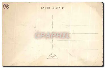 La Pompelle - Lado Sur - Entrada de casemates en ruinas — Jacques Fréville, Reims — Reverso
