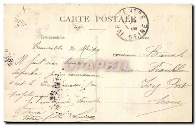 As CÔTES da MANCHE — A Digue em Tempo Ruim — Editor: Coll A U — Verso